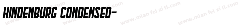 Hindenburg Condensed字体转换